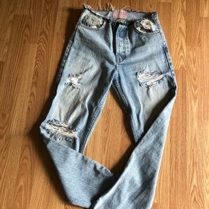 Revice Denim waistless boyfriend jean